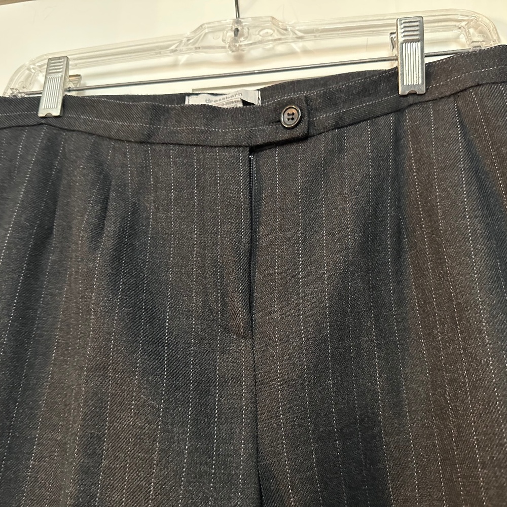 Pin striped wool slacks